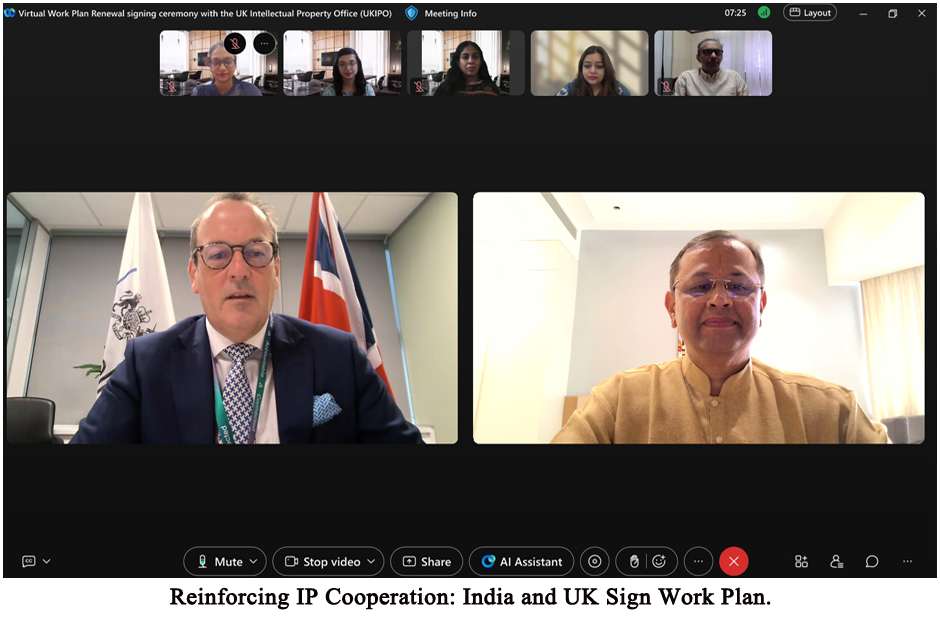  Reinforcing IP Cooperation  India and UK Sign Work Plan